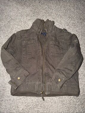 Tommy Hilfiger Boys Olive Green Utility Jacket